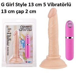  G Girl Style 13 cm 5 Vibratör( TİTREŞİMLİ PENİS