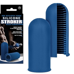  Silicone Stroker Mastürbatör - Mavi  (