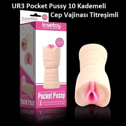  UR3 Pocket Pussy 10 Kademeli Cep Vajinası