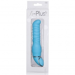  Vi-Plush Silikon Vibratör - Mavi 15 cm/ Fantazi Penis