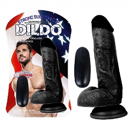  Zenci titreşimli vibratör dildo