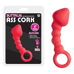  Ass Cork 10cm 4 Kırmızı Anal Tıkaç