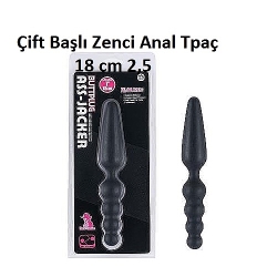  Ass Jacker Çift Taraflı Anal Tıkaç 18 CM