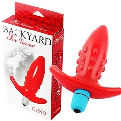  Backyard Titreşimli Anal Tıkaç ( 9 CM HEDİYE