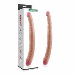  Çift başlı realistik penis 38 cm