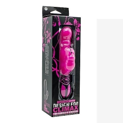  Clitoris uyarıcılı pembe vibratör