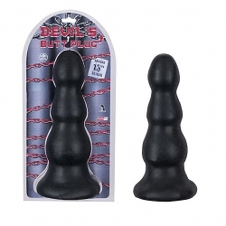  Devil´s Mega Büyük Boğumlu Anal Plug (Siyah) 32 CM