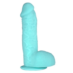  Yeşil silikon dildo penis