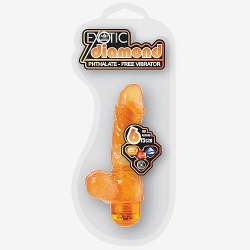  Exotic Diamond 15cm Jel Vibratör Sarı /Fantazi Penisler
