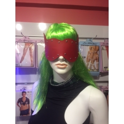  Kırmızı gözler kapalı fetiş maske