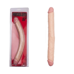  Hoodlum Çift Taraflı 32.5cm Ten Rengi Dildo