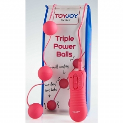  Pembe Triple Power Balls Anal Vajinal Top