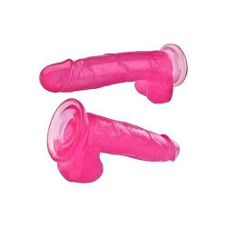  Pürüssüz vantuzlu pembe dildo penis