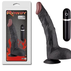  Titreşimli Zenci Vibratör 28 cm/ Fantazi Penis