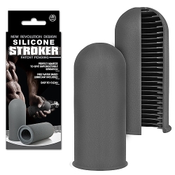  Silicone Stroker Mastürbatör - Gri  (