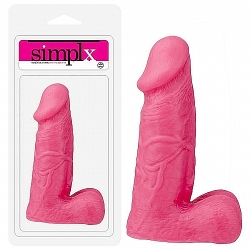  SIMPLX 6 PINK Realistik Pembe Penis Vantuzlu 16 cm
