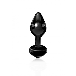  Siyah Cam Pluğ Vibratör 8 cm