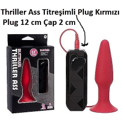  Thriller Ass Titreşimli Anal Tıkaç - Kırmızı