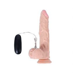  Uyarıcılı vantuzlu dildo vibratör